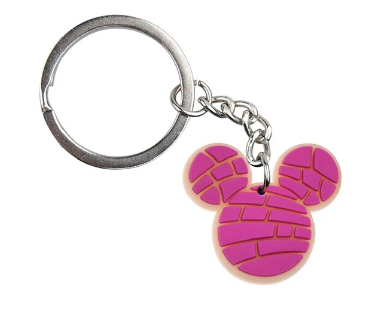 concha ears pink keychain