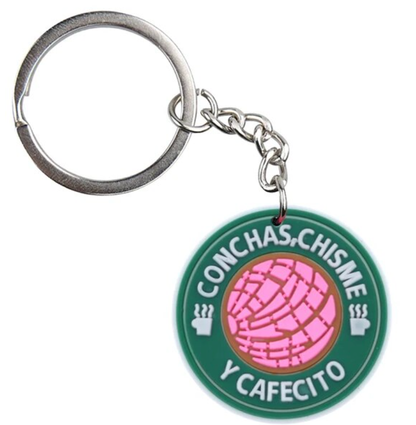 cafe y chisme keychain