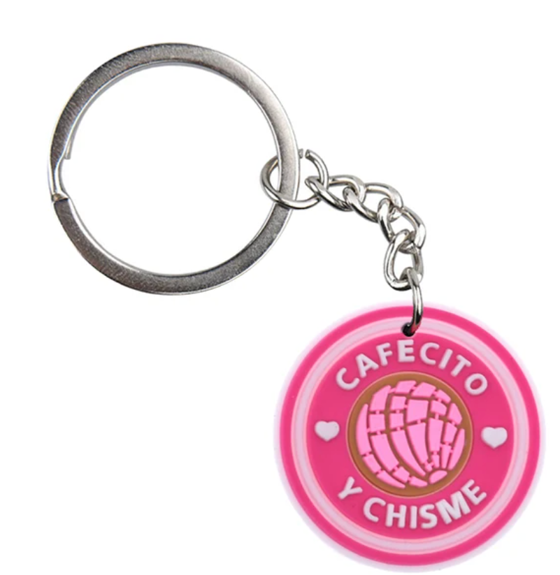 cafe y chisme keychain