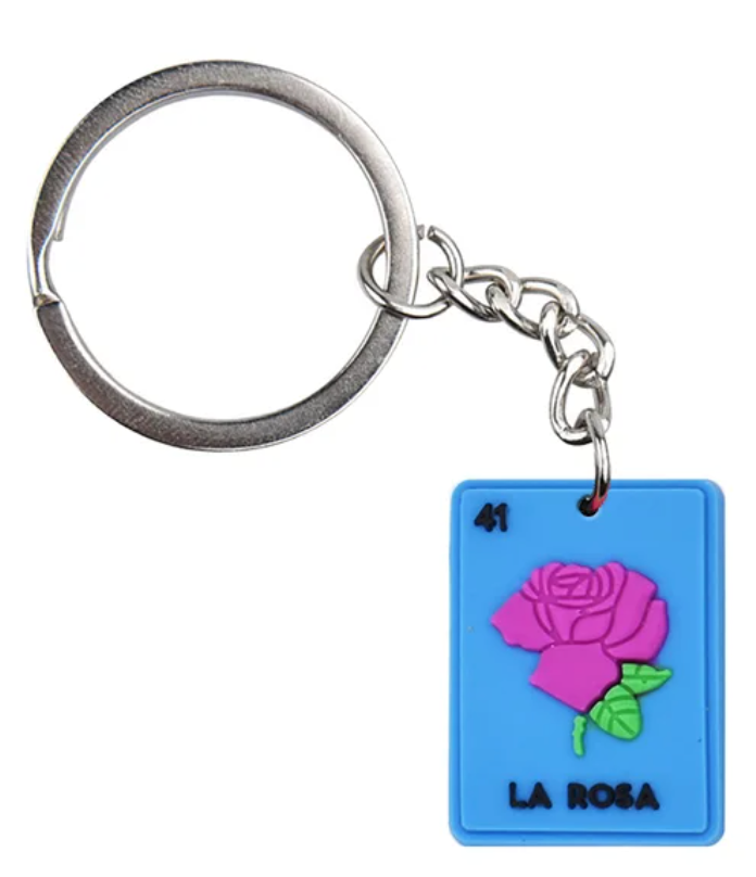 Rosa Loteria Keychain