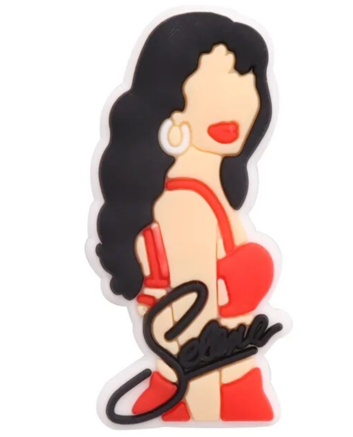 Selena red croc charm